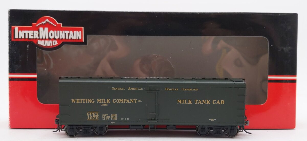 InterMountain 48206-01 HO Scale Whiting Company Milk Car #1070 LN/Box