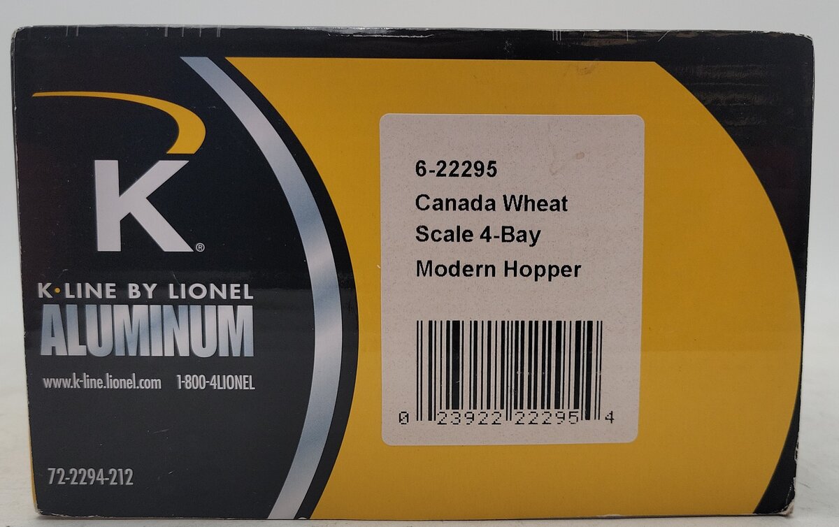 Lionel 6-22295 Canada Wheat 4-Bay Modern Hopper #606418