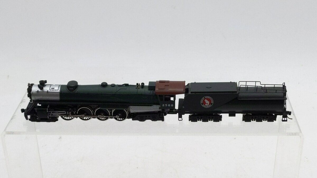 Con-Cor 0001-003801 N Scale Great Northern S2 4-8-4 Steam Loco & Tender #2588 EX/Box