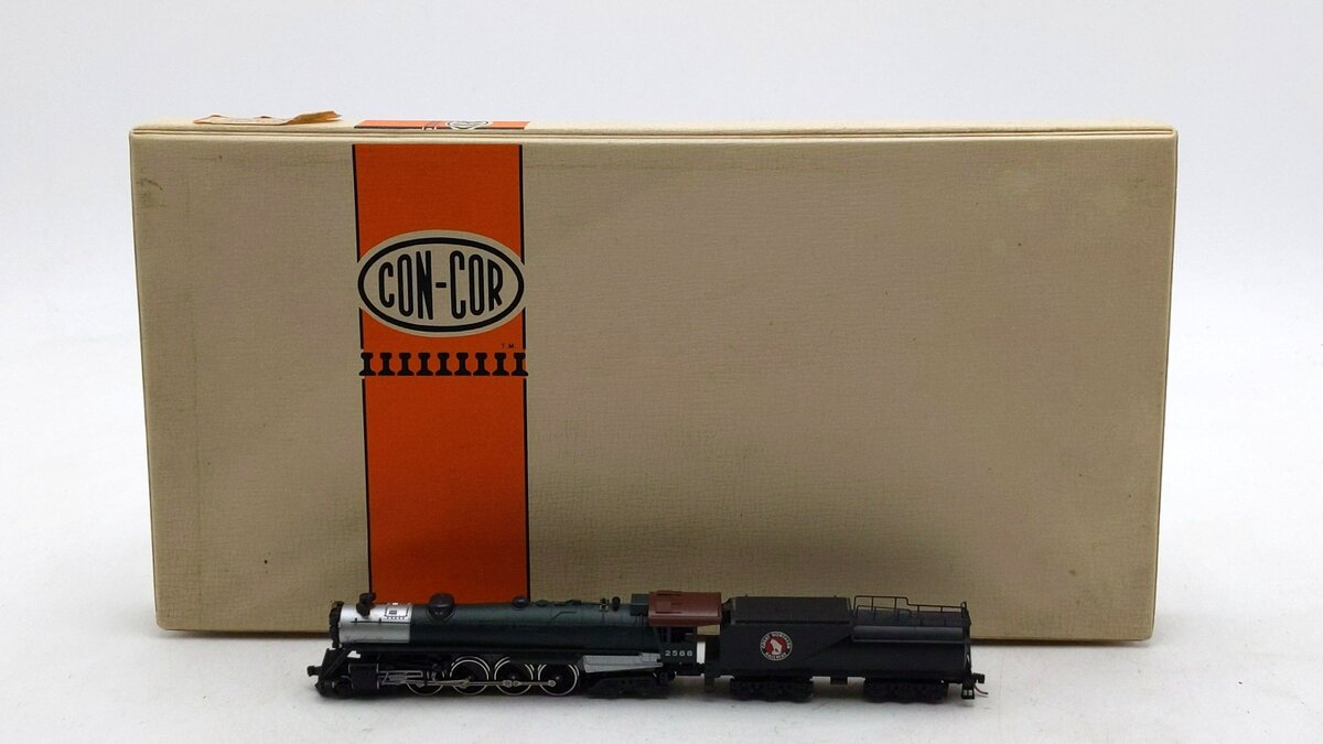 Con-Cor 0001-003801 N Scale Great Northern S2 4-8-4 Steam Loco & Tender #2588 EX/Box