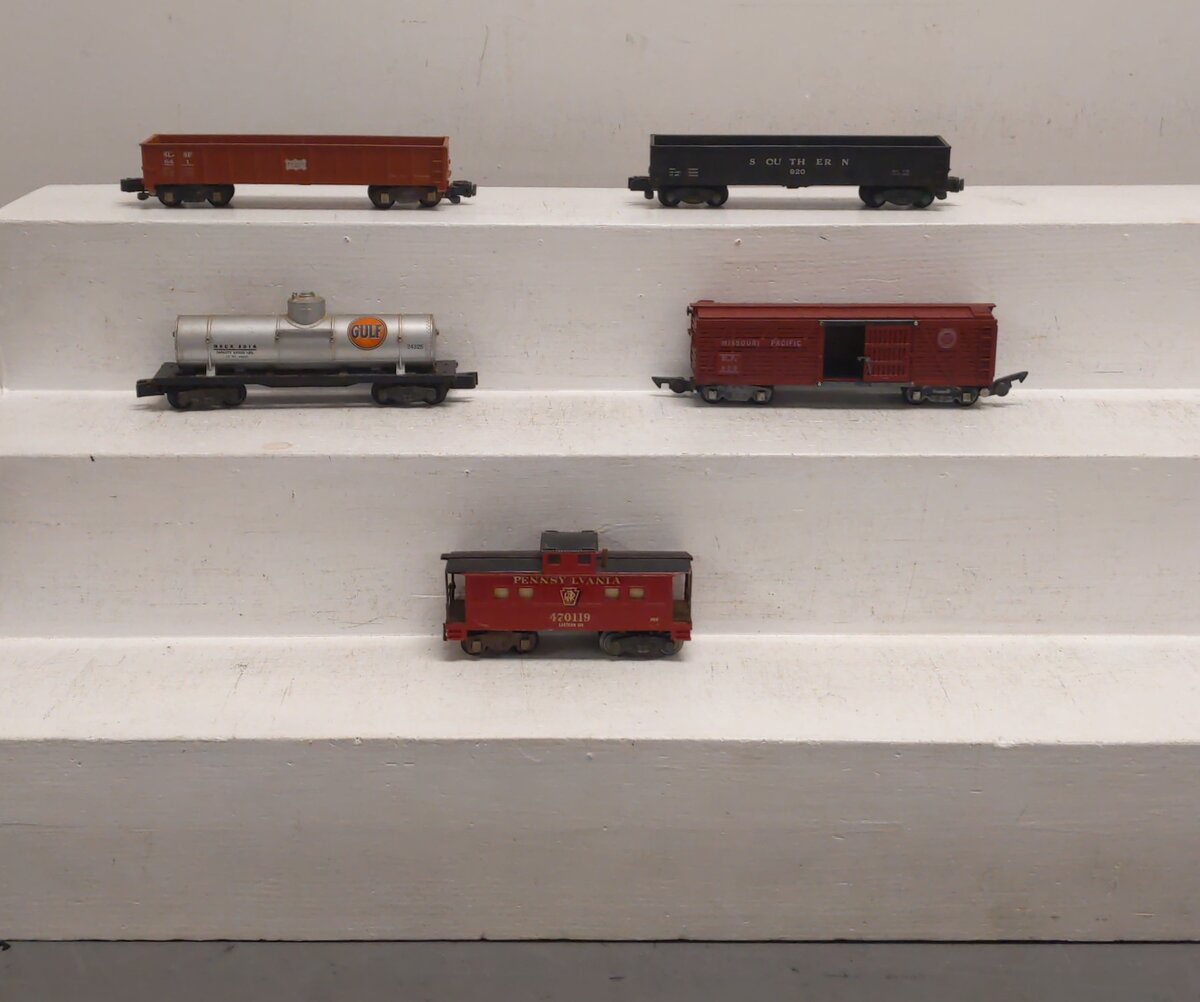 American Flyer Vintage S Postwar Freight Cars #629, 641, 920, 24325 & Custom [5]