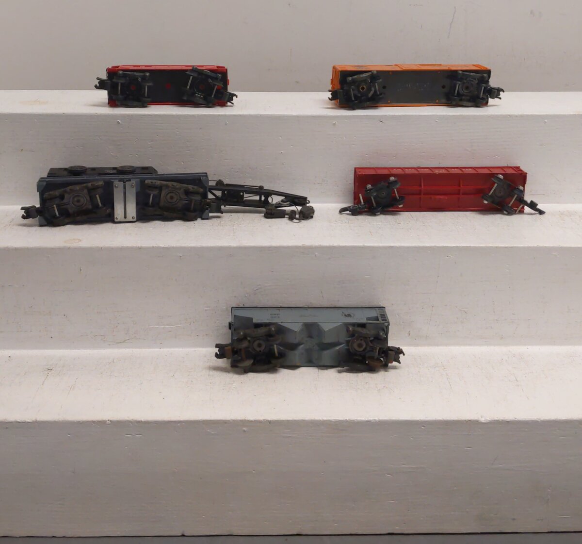 American Flyer Vintage S Postwar Freight Cars # 924, 641, 24403, 944 & 806 [5] VG