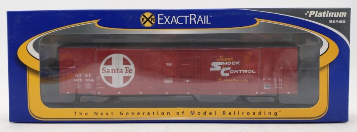 ExactRail EP-80515-3 HO Santa Fe PC&F 62' Insulated Box Car #625334