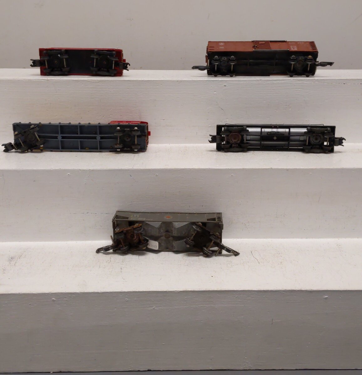 American Flyer Vintage S Postwar Freight Cars # 633, 645, 925, 632 & 938 [5] VG