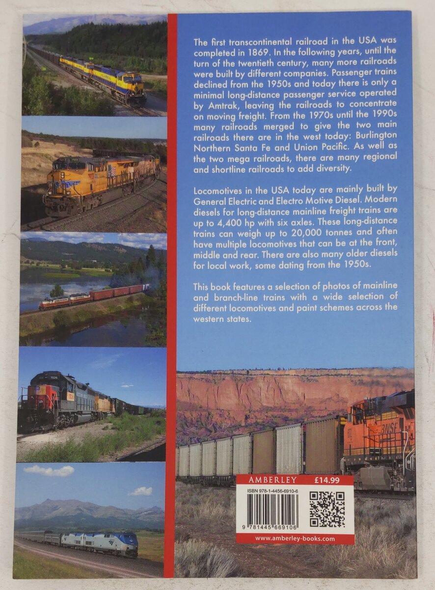 Locomotives of the Western United States Paperback Book By Jonathan Lewis EX