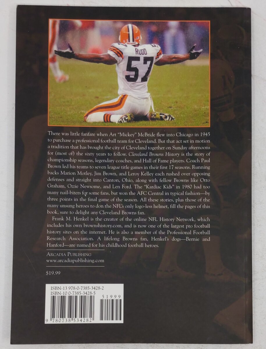 Cleveland Browns History Paperback Book By Frank M. Henkel EX