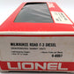 Lionel 6-8557 O Milwaukee Road F3 A Non-Powered Diesel Locomotive #8557 LN/Box