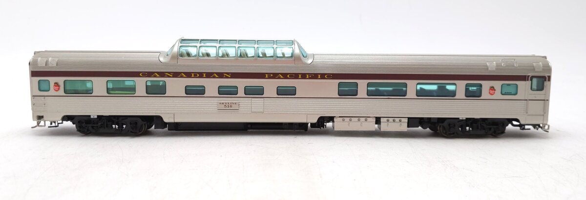 Rapido Trains 116043 HO Canadian Pacific Maroon Budd Mid-Train Dome Car #516