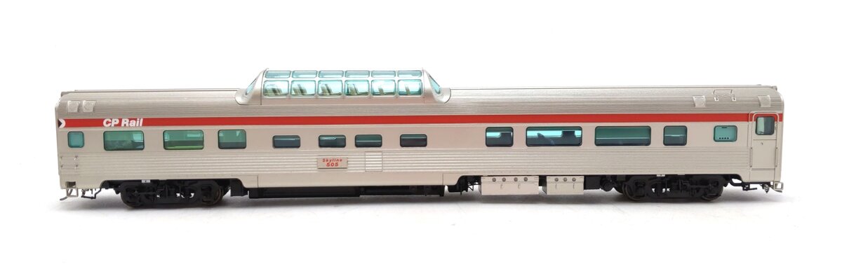 Rapido Trains 116044 HO CP Rail Action Red Budd Mid-Train Dome Car #505