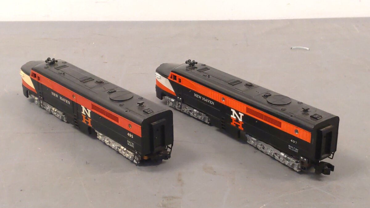 American Flyer 495 Vintage S New Haven Diesel Locomotive & Dummy Set
