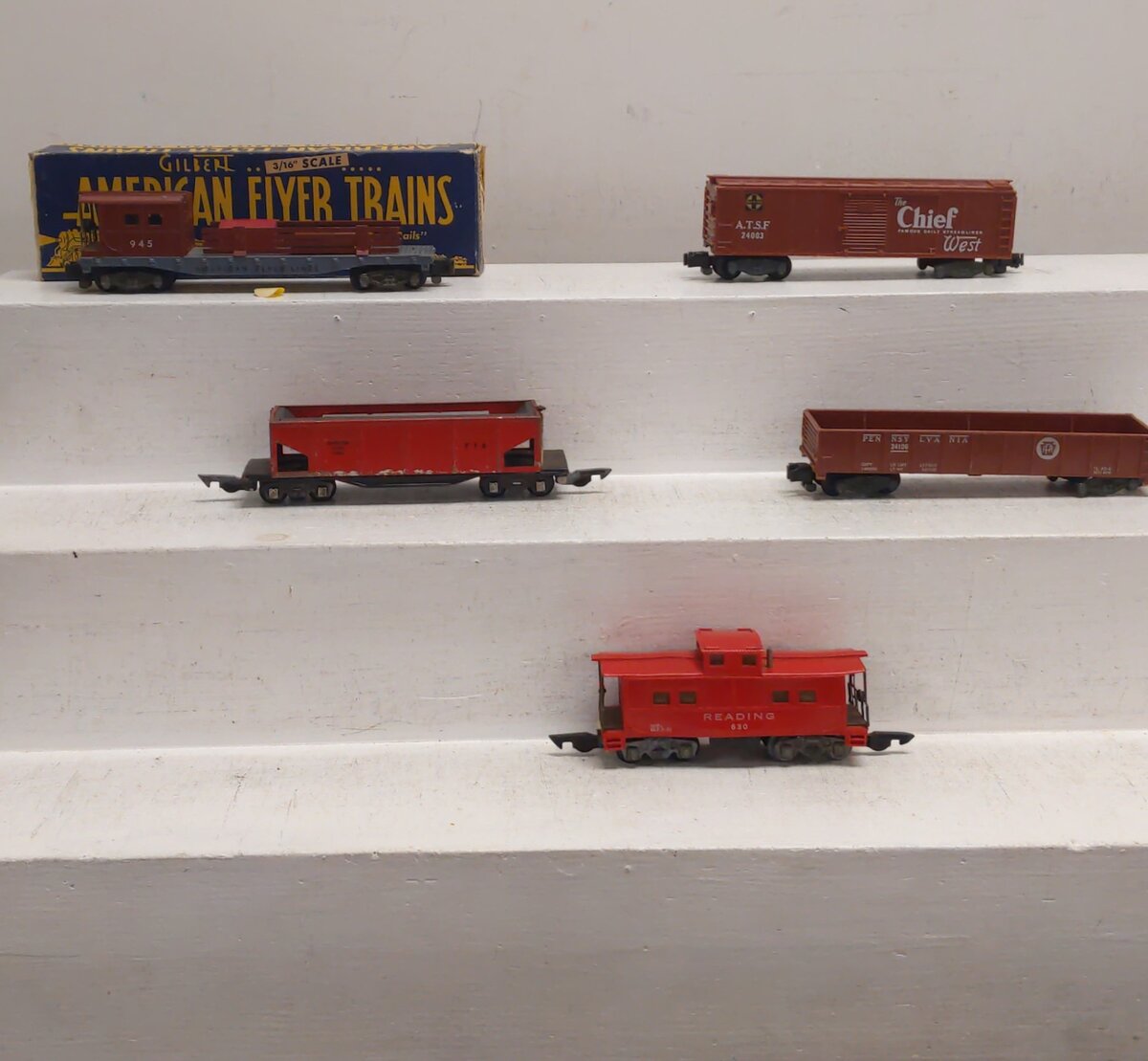 American Flyer Vintage S Postwar Freight Cars # 24106, 24003, 630, 945 & 716 [5]