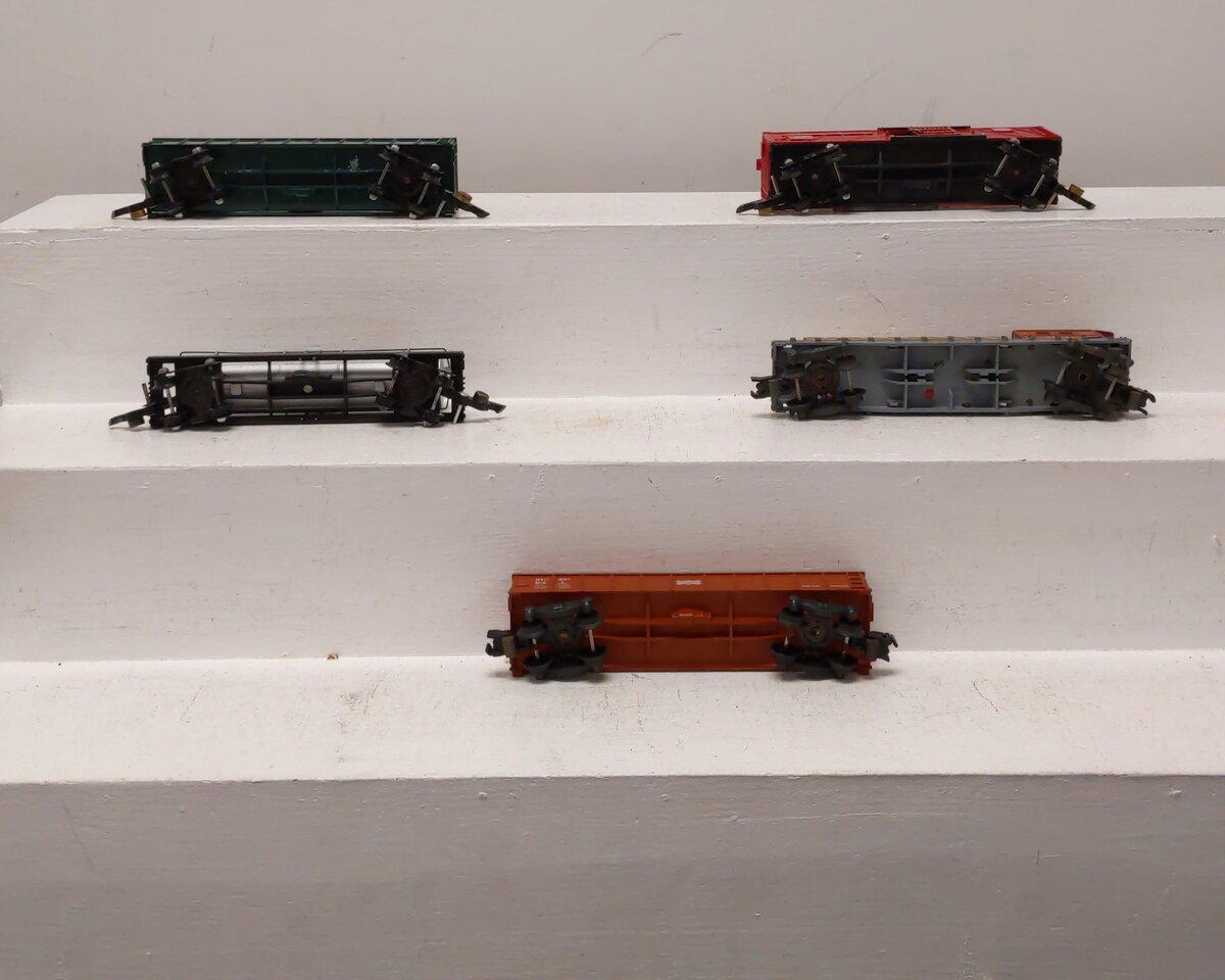 American Flyer Vintage S Postwar Freight Cars # 24546, 631, 629, 625G & 941 [5] EX
