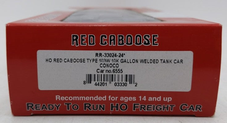 Red Caboose RR-33024-24 HO SHPX FMC Chemicals 103W 10K Gallon Tank Car #6555 LN/Box