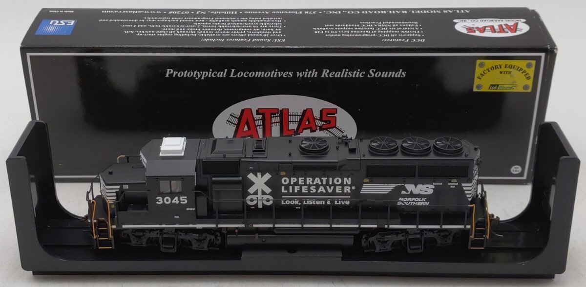 Atlas 10003490 HO Norfolk Southern GP40-2 Diesel Locomotive #3045 with Sound