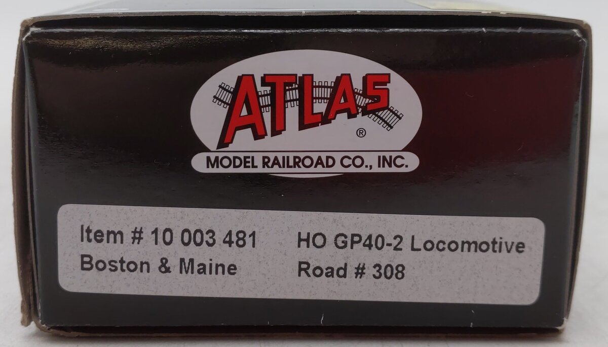 Atlas 10003481 HO Boston & Maine GP40-2 Diesel Locomotive #308 with Sound