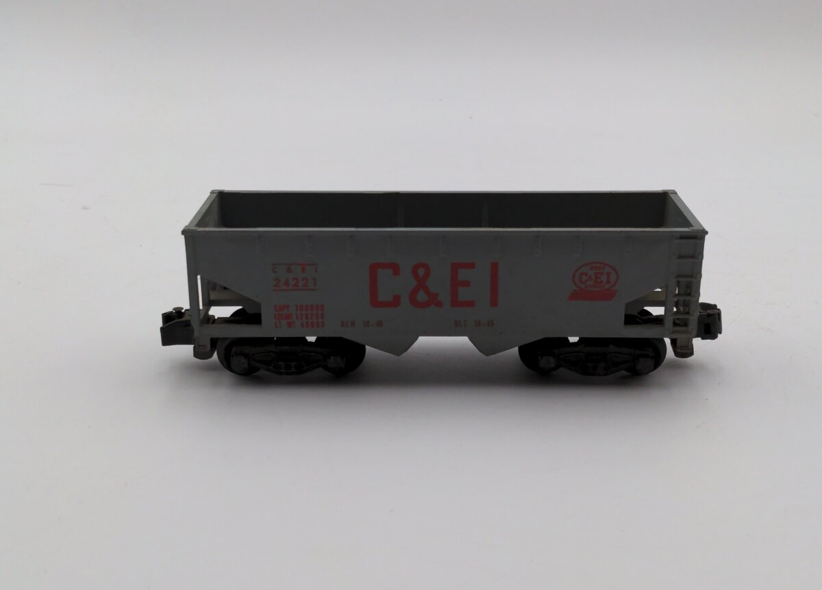 American Flyer 24221 Vintage S C&EI 3-Bay Hopper EX