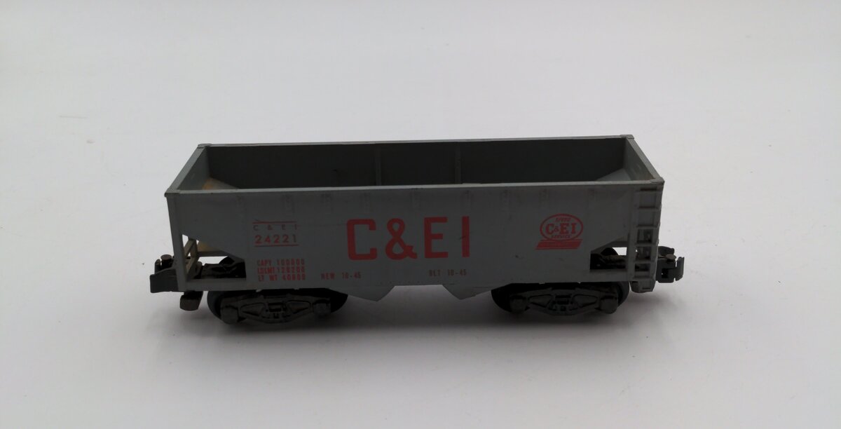 American Flyer 24221 Vintage S C&EI 3-Bay Hopper EX