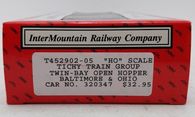 InterMountain T452902-05 HO Baltimore & Ohio Twin Bay Open Hopper #320347 LN/Box