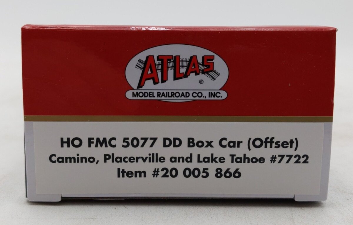 Atlas 20005866 HO Camino Placerville & Lake Tahoe FMC 5077 DD Boxcar #7722
