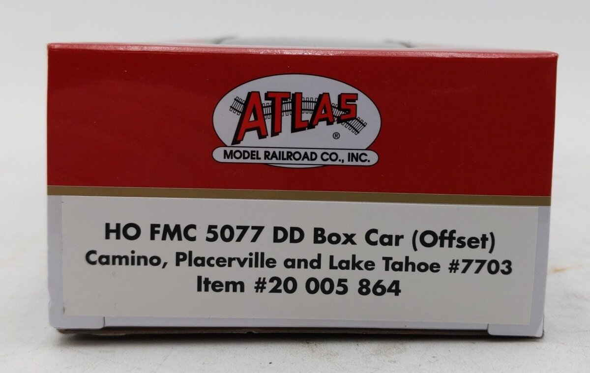 Atlas 20005864 HO Camino Placerville & Lake Tahoe FMC 5077 DD Boxcar #7703