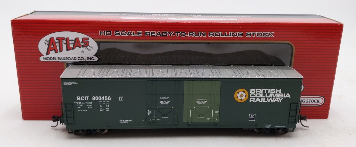 Atlas 20006769 HO British Columbia 53' Evans Double Plug Door Box Car #800468