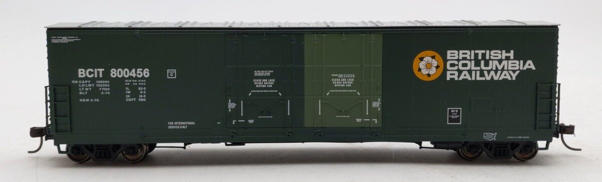 Atlas 20006769 HO British Columbia 53' Evans Double Plug Door Box Car #800468
