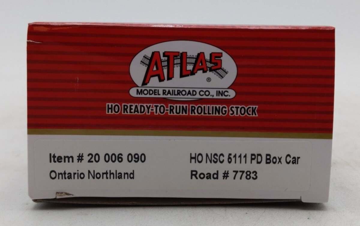 Atlas 20006090 HO Ontario Northland NCS 5277 Plug Door Boxcar #7783