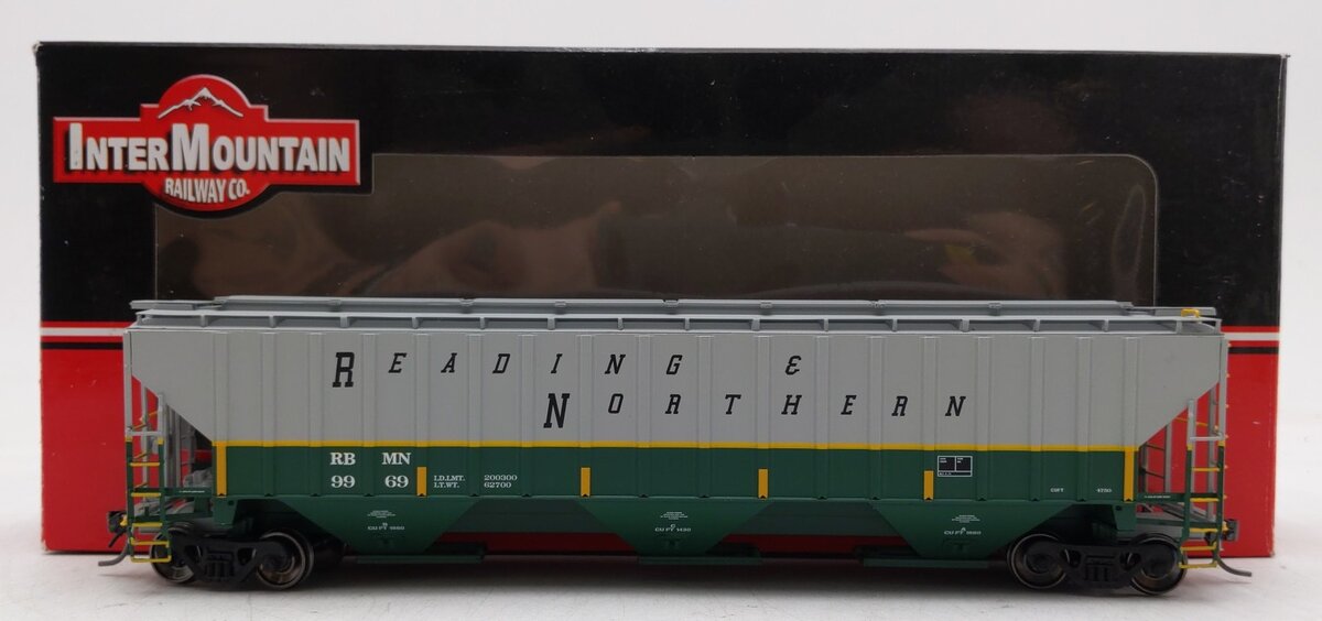 InterMountain 45296-01 HO Scale RBMN 4750 3-Bay Rib-Sided Covered Hopper #9969
