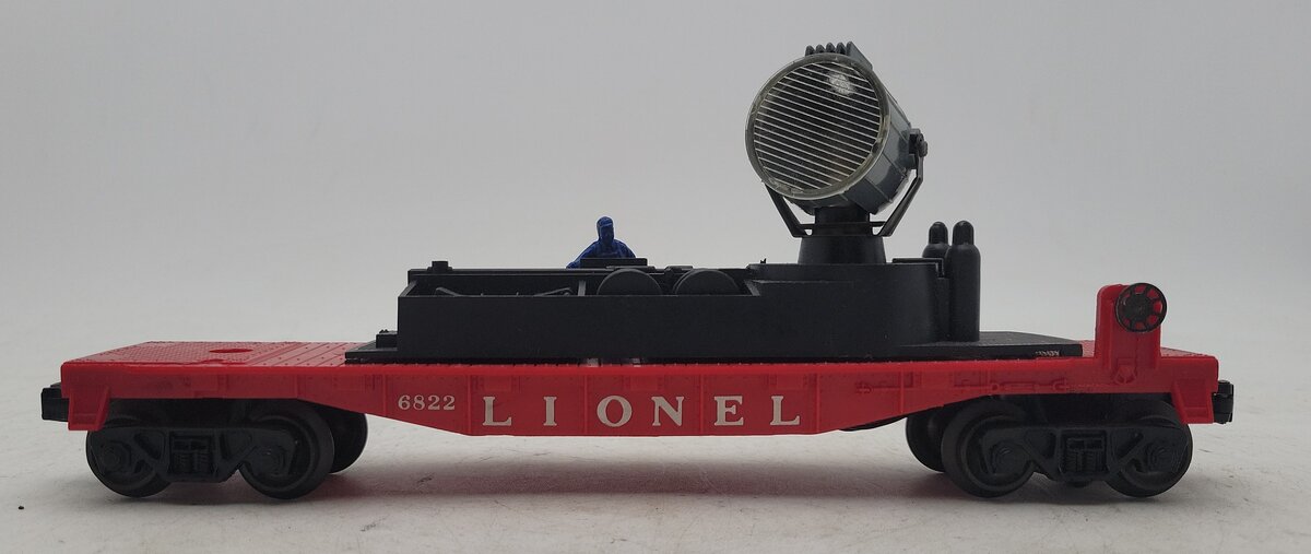 Lionel 6822 Vintage O Night Crew Searchlight Car--Black Superstructure EX