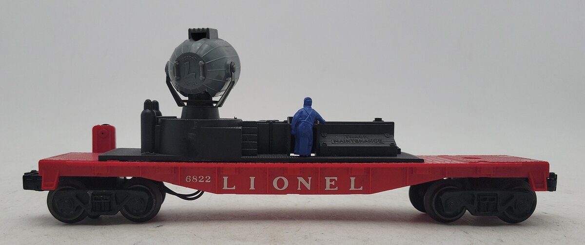 Lionel 6822 Vintage O Night Crew Searchlight Car--Black Superstructure EX