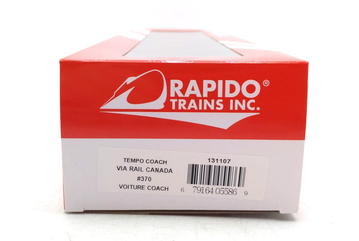 Rapido Trains 131107 HO VIA Rail Tempo Coach #370