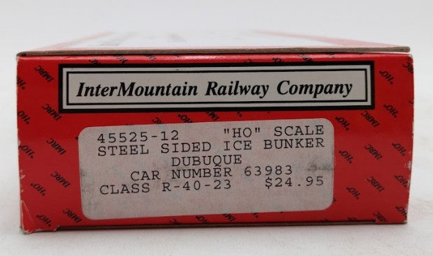 InterMountain 45525-12 HO Scale Dubuque Steel Sided Ice Bunker #63983 LN/Box