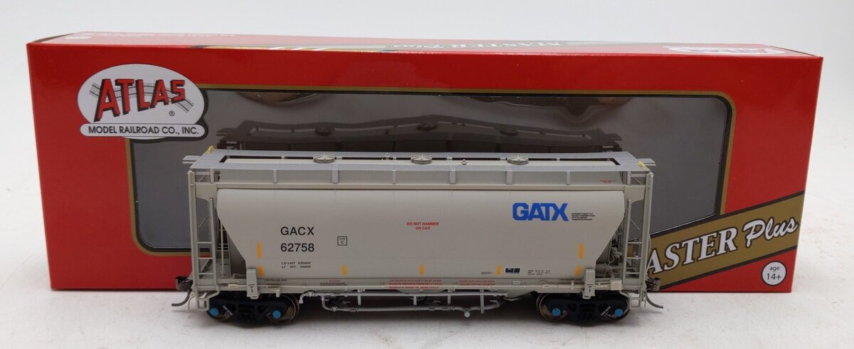 Atlas 20006837 HO General American (GACX) Trinity 3230 Covered Hopper #62758