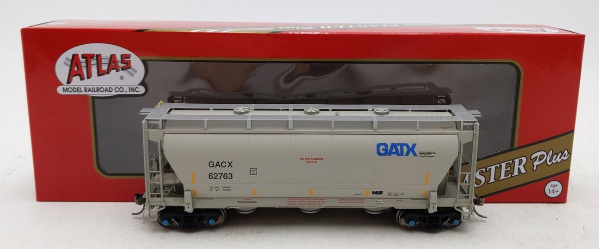 Atlas 20006838 HO General American (GACX) Trinity 3230 Covered Hopper #62763
