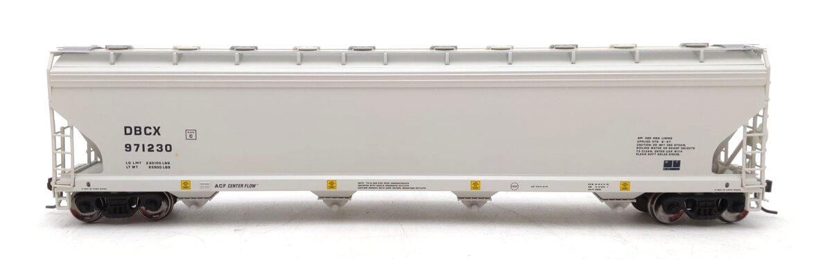 Atlas 20006020 HO DBCX ACF 5800 4-Bay Plastics Covered Hopper Car #971230