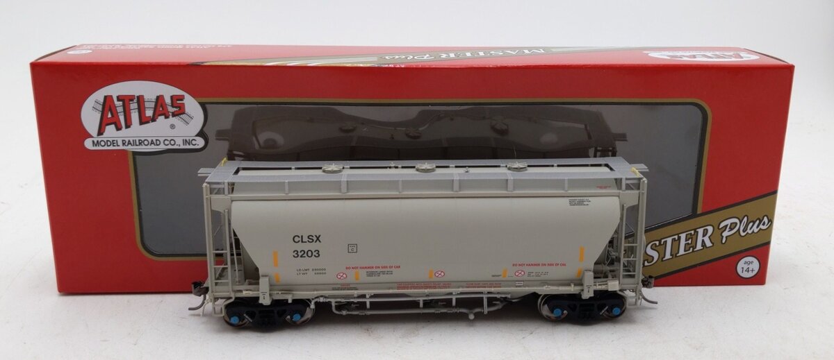 Atlas 20006850 HO Cargill Salt CLSX Trinity 3230 3-Bay Covered Hopper RTR #3203