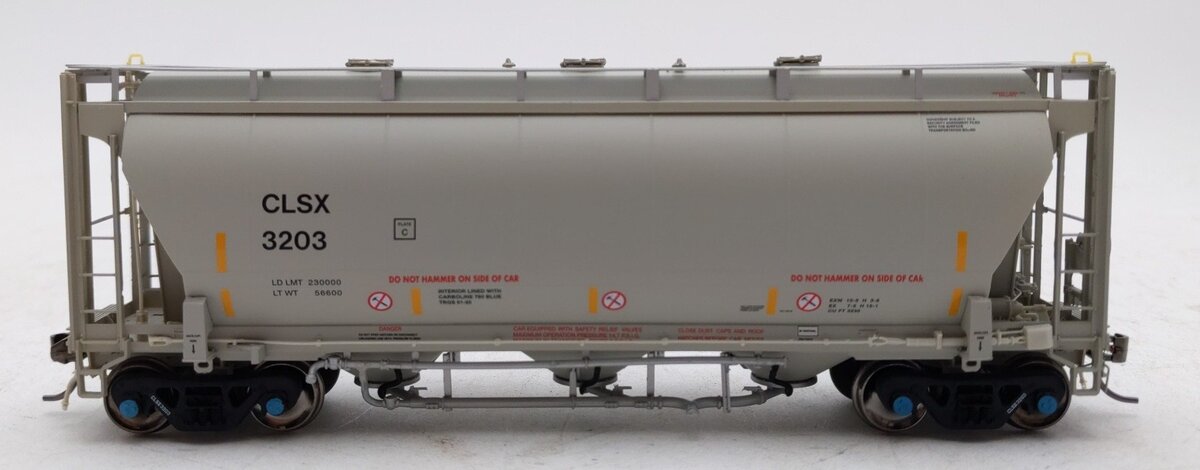 Atlas 20006850 HO Cargill Salt CLSX Trinity 3230 3-Bay Covered Hopper RTR #3203
