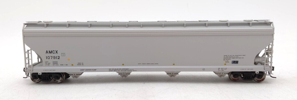 Atlas 20006022 HO AMCX ACF 5800 4-Bay Plastics Covered Hopper Car #107912