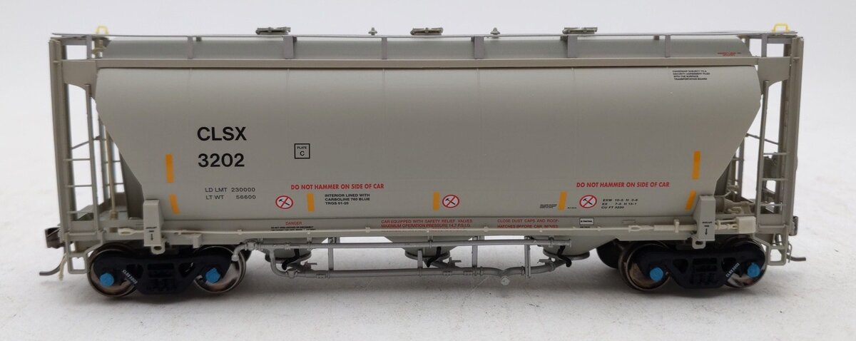 Atlas 20006849 HO Cargill Salt CLSX Trinity 3230 3-Bay Covered Hopper RTR #3202