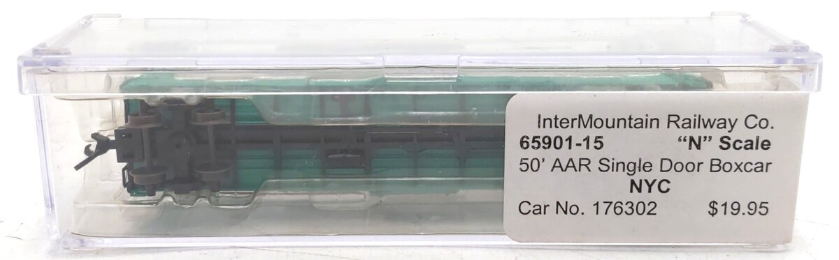 InterMountain 65901-15 N Scale NYC 50' AAR Single Door Boxcar #176302 LN/Box