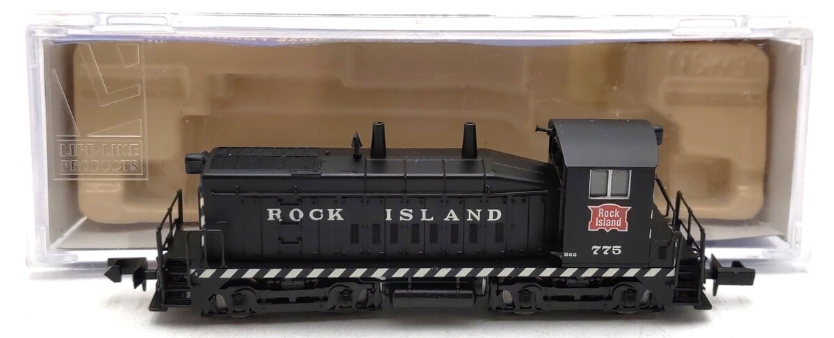 Life Like 7893 N Scale Rock Island SW9/1200 Diesel Locomotive #775 LN/Box