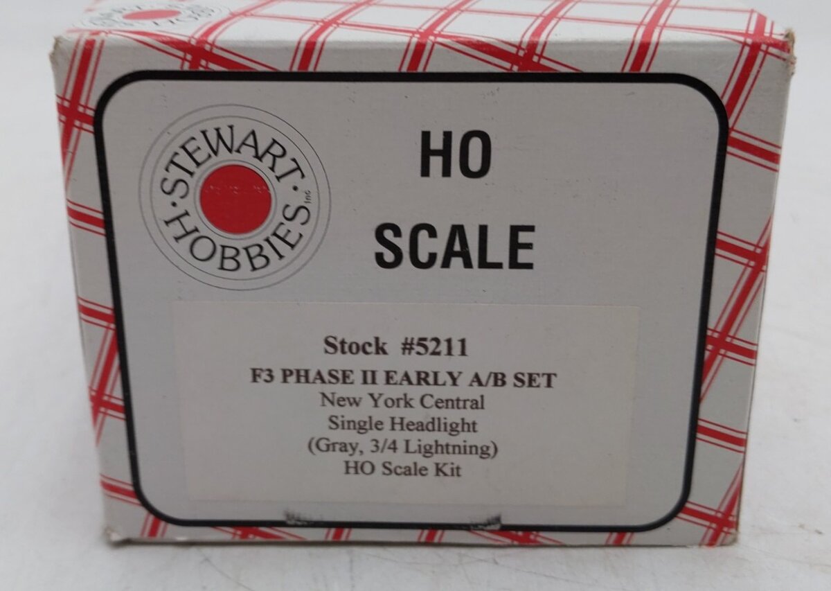 Stewart 5211 HO New York Central F3 Phase II Early A/B Diesel Locomotive Set NIB