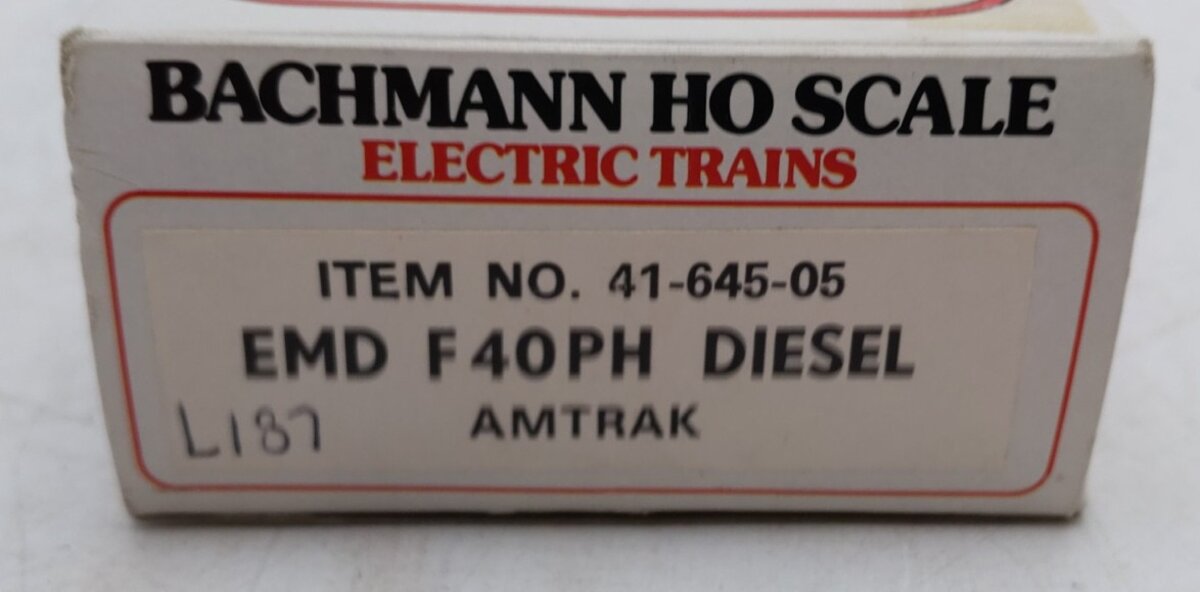 Bachmann 41-645-05 HO Scale Amtrak EMD F40PH Diesel Locomotive #350 LN/Box