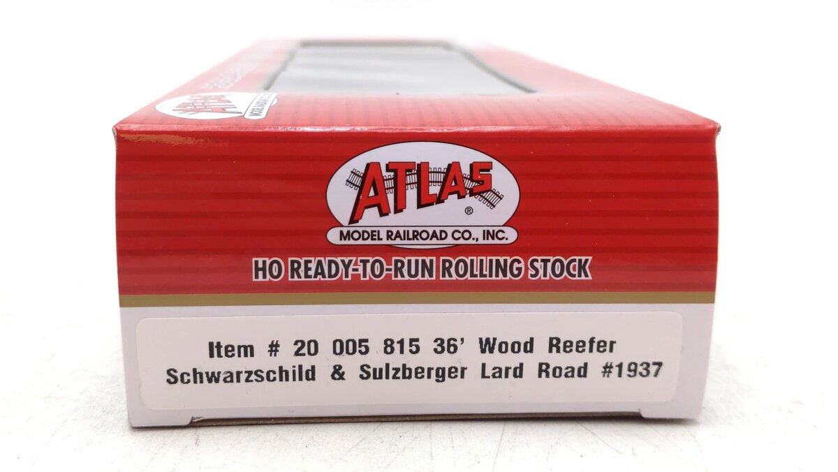 Atlas 20005815 HO Schwarzschild & Sulzberger Lard 36' Wood Reefer Car #1937