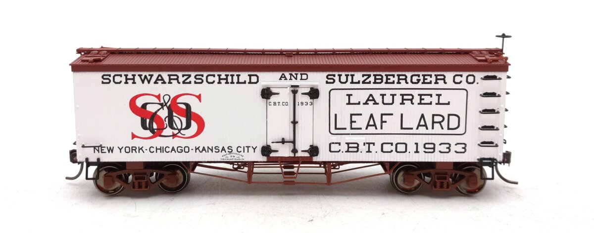 Atlas 20005814 HO Schwarzschild & Sulzberger Lard 36' Wood Reefer Car #1933