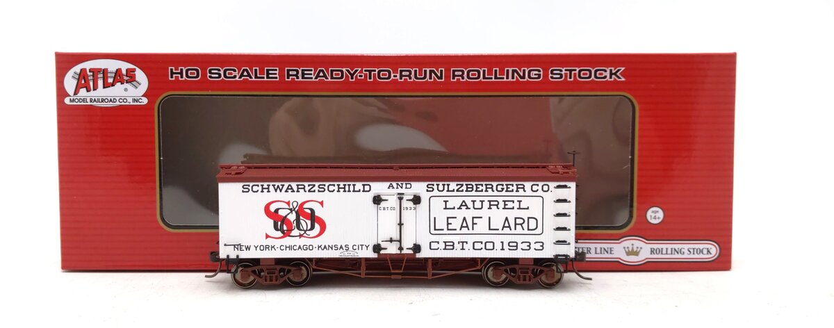 Atlas 20005814 HO Schwarzschild & Sulzberger Lard 36' Wood Reefer Car #1933