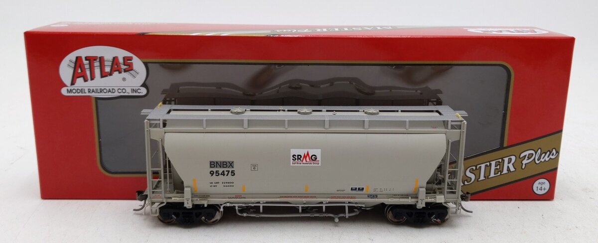 Atlas 20006833 HO BNBX Master Plus Trinity 3230 3-Bay Covered Hopper #95475