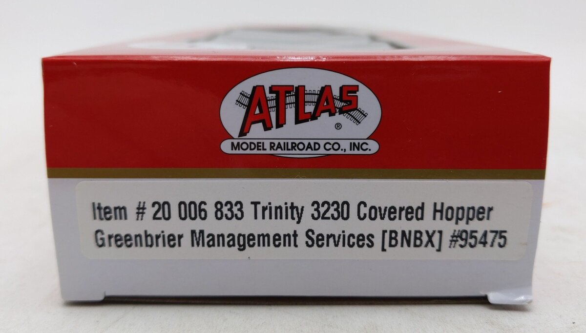 Atlas 20006833 HO BNBX Master Plus Trinity 3230 3-Bay Covered Hopper #95475