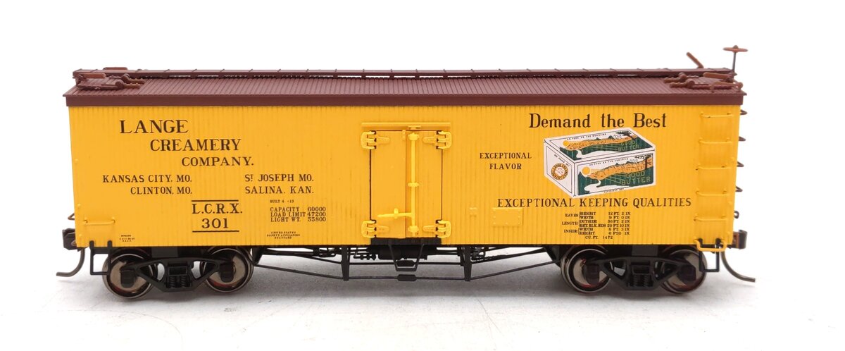 Atlas 20005804 HO Lange Creamery 36' Wood Reefer Car #301