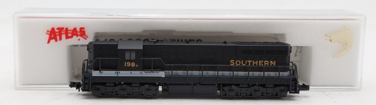 Atlas 4535 N Scale Southern Railway EMD SD-9 Diesel Locomotive #198 EX/Box